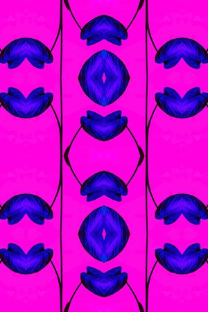 抽象花卉印花华亿平台图片