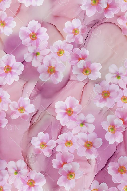 抽象花卉印花华亿平台图片