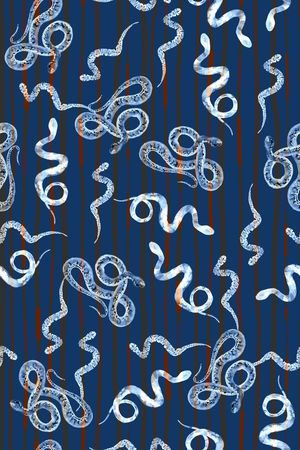 蛇印花华亿平台图片