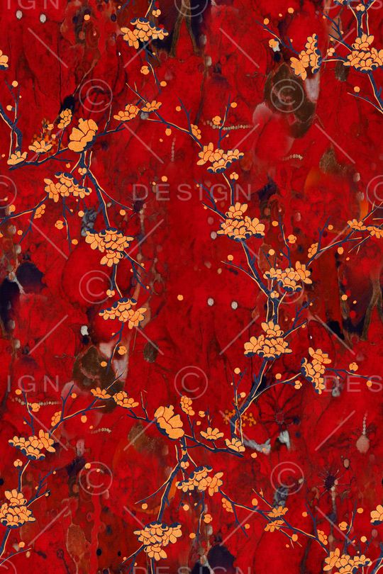 中国风印花华亿平台图片