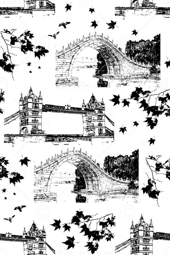 枫叶印花华亿平台图片