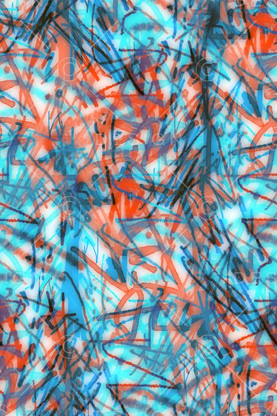 抽象男装印花华亿平台图片