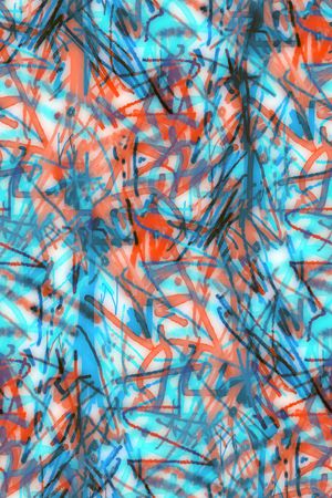 抽象男装印花华亿平台图片