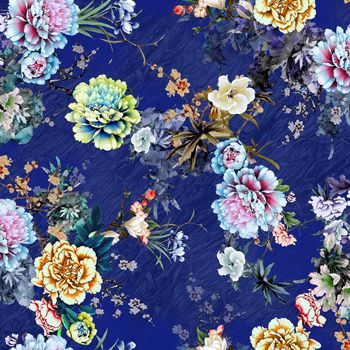 鲜花印花华亿平台图片