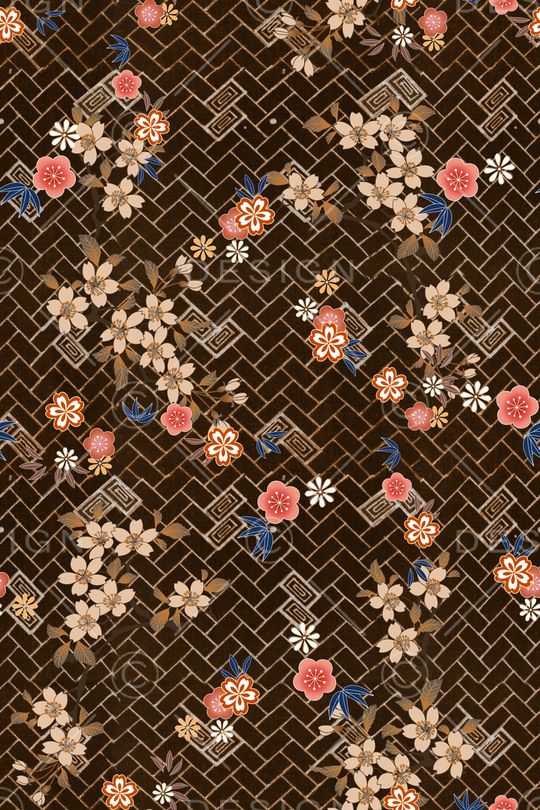 真丝旗袍花印花华亿平台图片