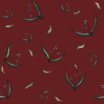 1391458-原创手绘植物花卉四方连续数码华亿平台