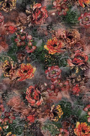 复古印花华亿平台图片