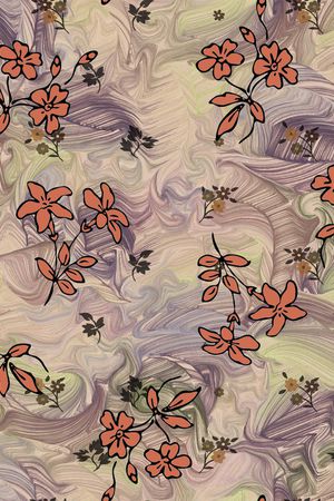 绿植树叶印花华亿平台图片