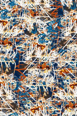 抽象男装印花华亿平台图片