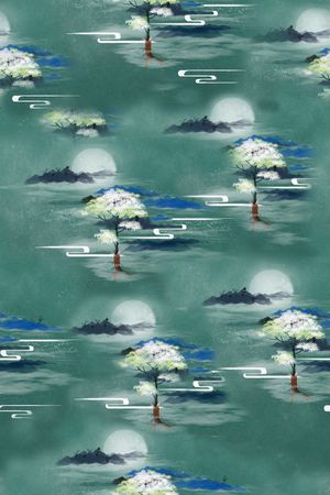 旗袍印花华亿平台图片