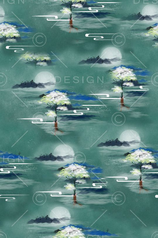 旗袍印花华亿平台图片