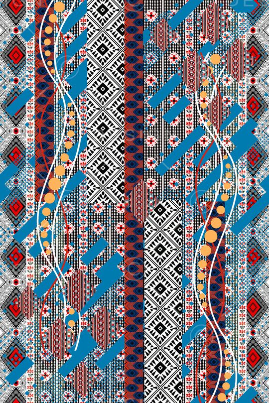 几何印花华亿平台图片