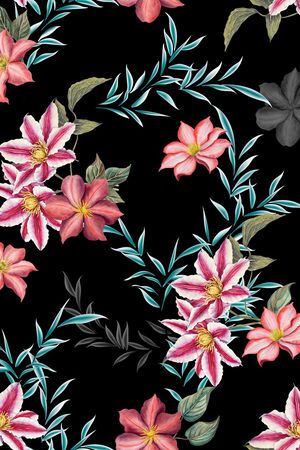 连衣裙印花华亿平台图片