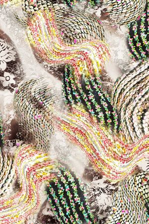 线条印花华亿平台图片