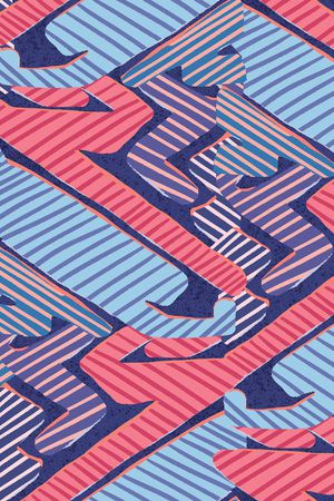 线条印花华亿平台图片