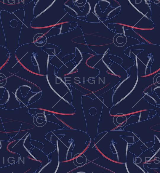 线条印花华亿平台图片