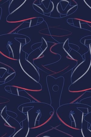 线条印花华亿平台图片