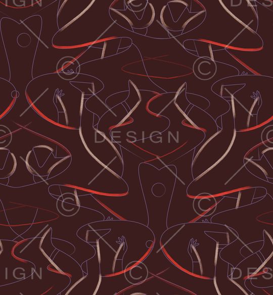 线条印花华亿平台图片