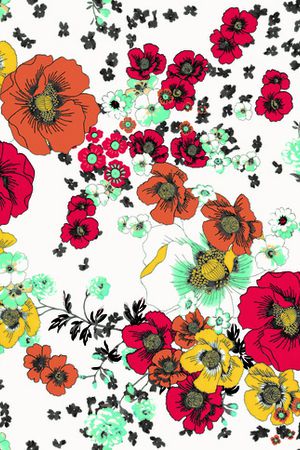 鲜花印花华亿平台图片