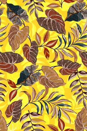 绿植树叶印花华亿平台图片