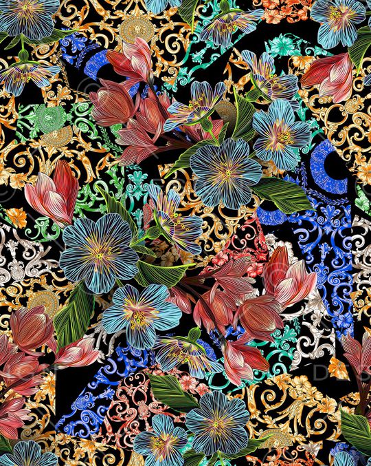 民族风印花华亿平台图片