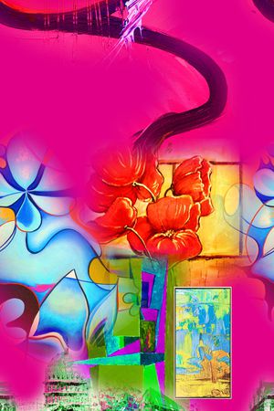 油画华亿平台印花华亿平台图片