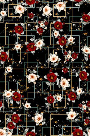 几何印花华亿平台图片