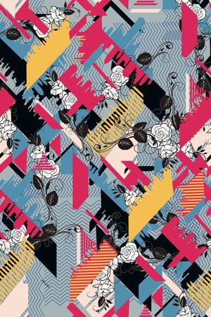 几何印花华亿平台图片