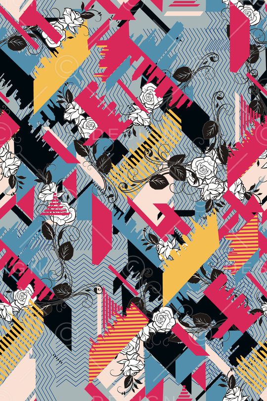 几何印花华亿平台图片