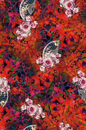 几何印花华亿平台图片