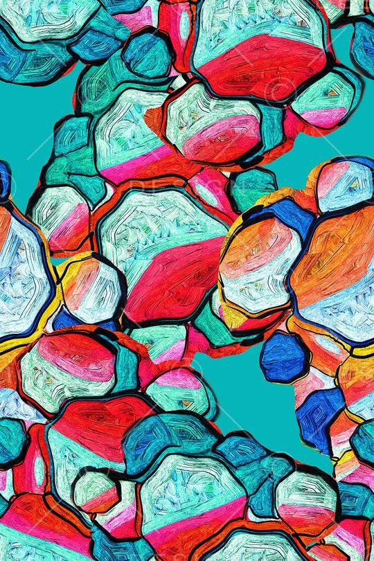 几何印花华亿平台图片