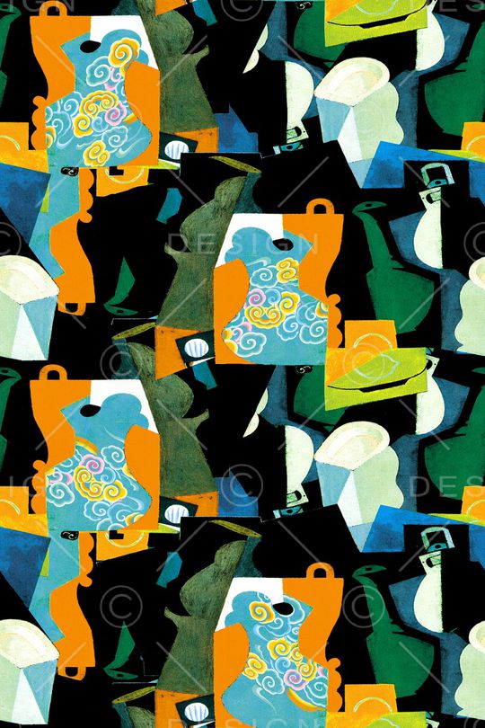 几何印花华亿平台图片