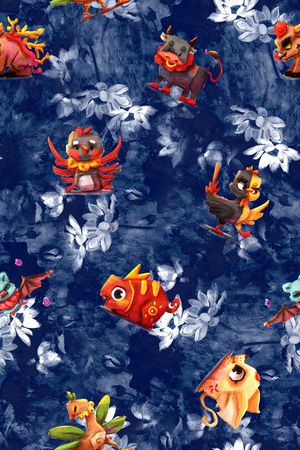 大牌风印花华亿平台图片