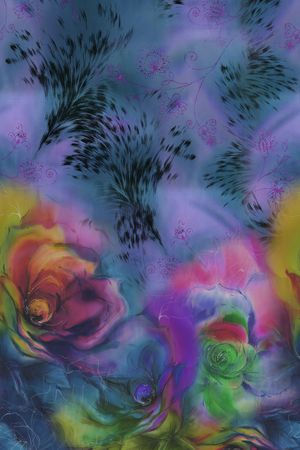 大花定位印花华亿平台图片