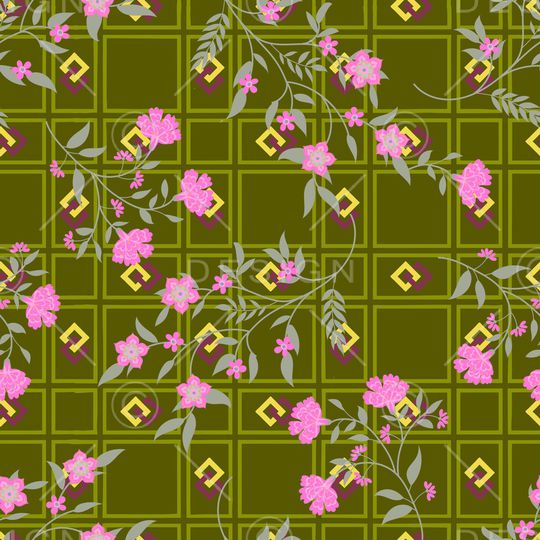 绿植树叶印花华亿平台图片