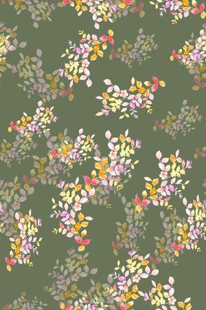 绿植树叶印花华亿平台图片