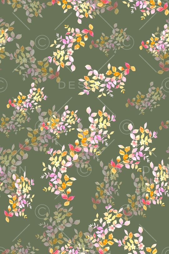 绿植树叶印花华亿平台图片