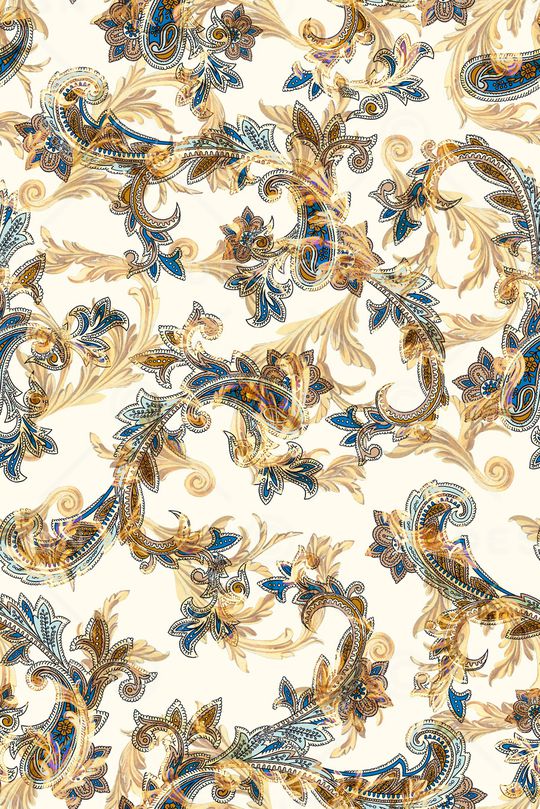 佩斯利印花华亿平台图片