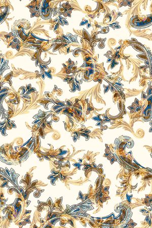 佩斯利印花华亿平台图片