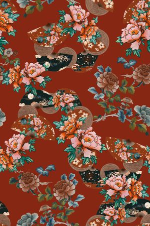 真丝印花华亿平台图片