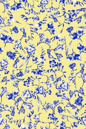 小碎花印花华亿平台图片