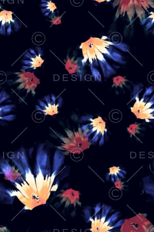 抽象花卉印花华亿平台图片