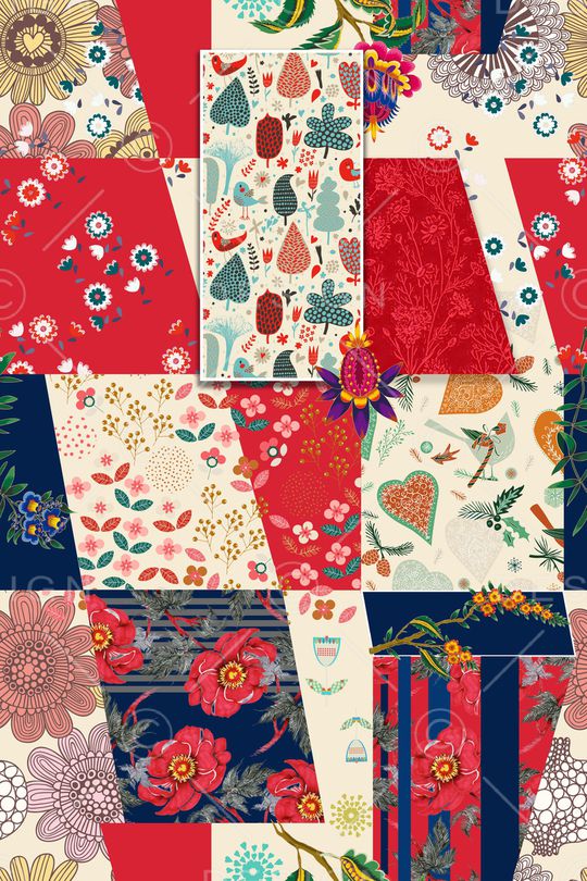 几何印花华亿平台图片