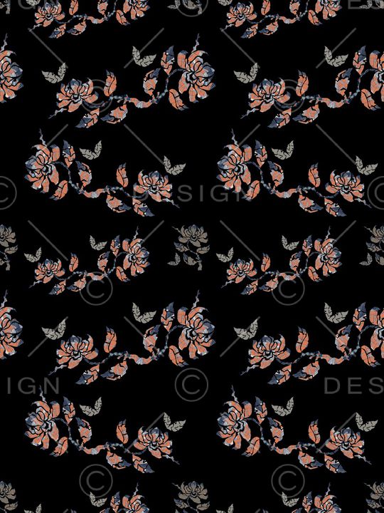 连衣裙印花华亿平台图片