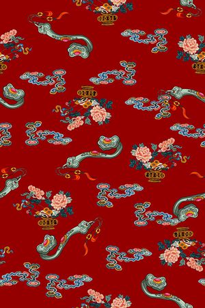 真丝印花华亿平台图片