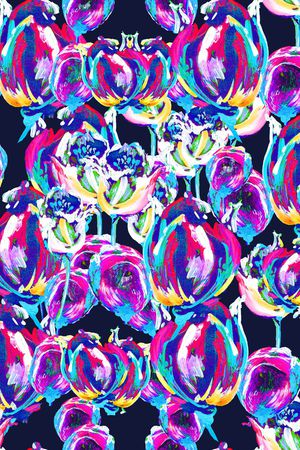 花卉印花华亿平台图片