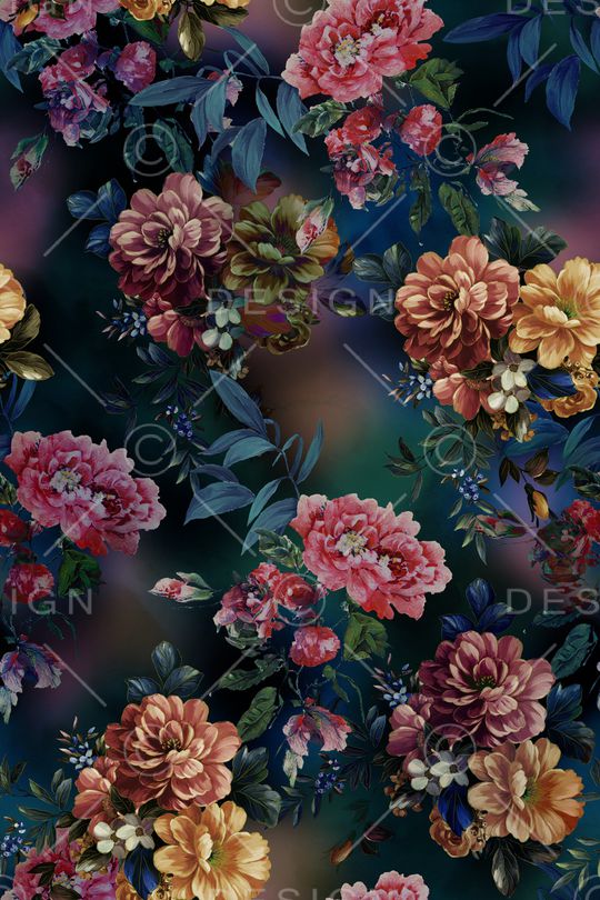 绿植树叶印花华亿平台图片