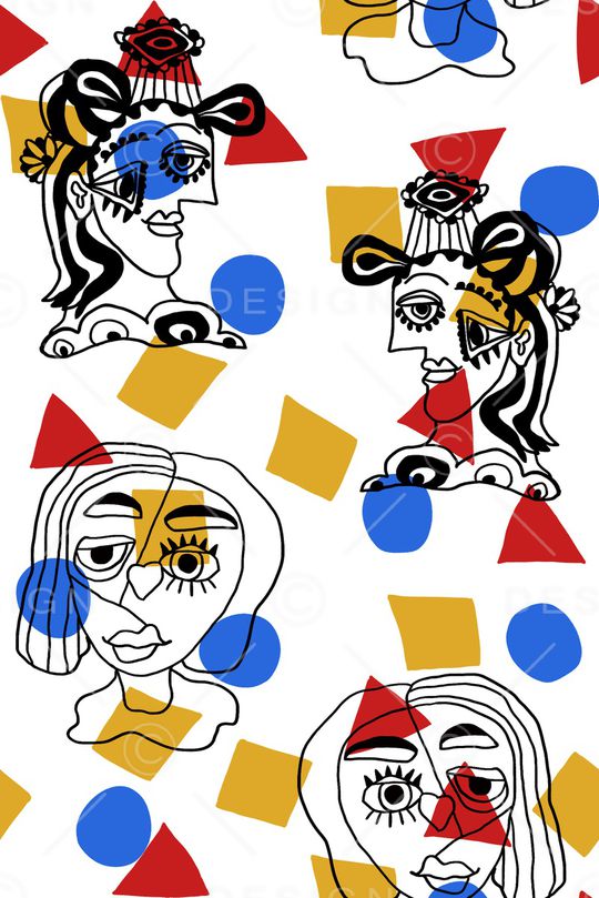 几何印花华亿平台图片