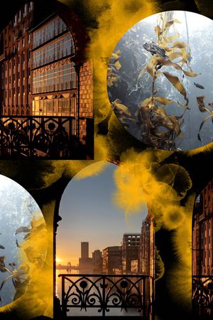 几何花卉印花华亿平台图片