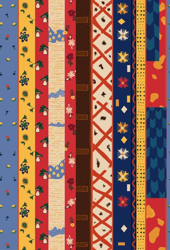 线条印花华亿平台图片